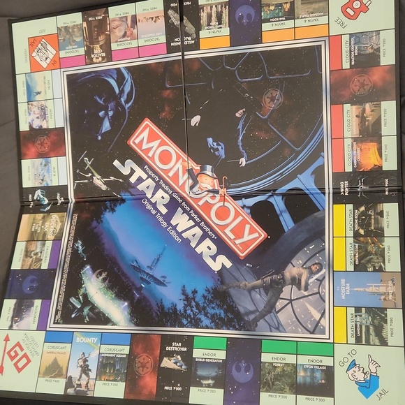 Star Wars Monopoly Original Trilogy Board Game - Picture 4 of 6
